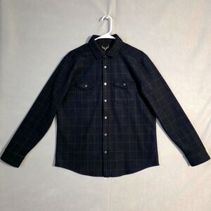 Age Of Wisdom Mens Stretch Flannel Knit Shirt Size Medium